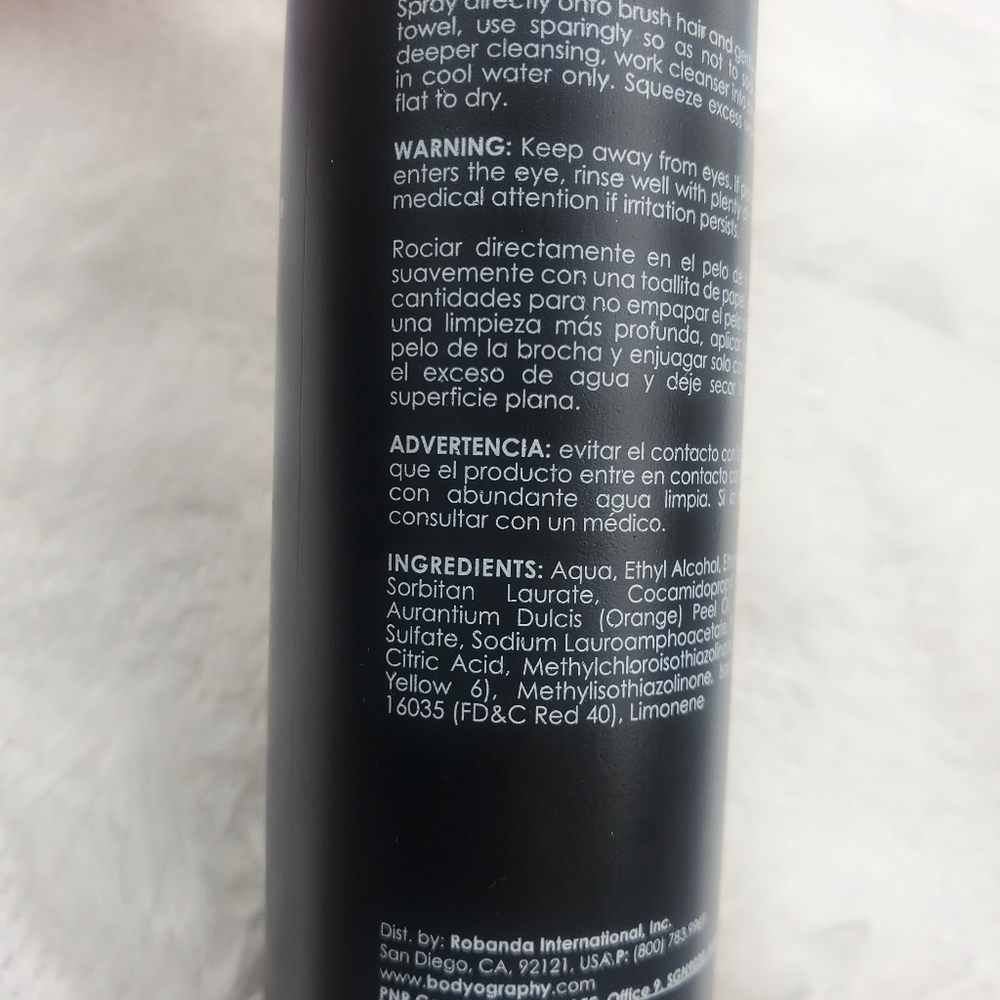 Bodyography Makeup Brush Cleaner Spray Full Size NEW - Picture 2 of 5